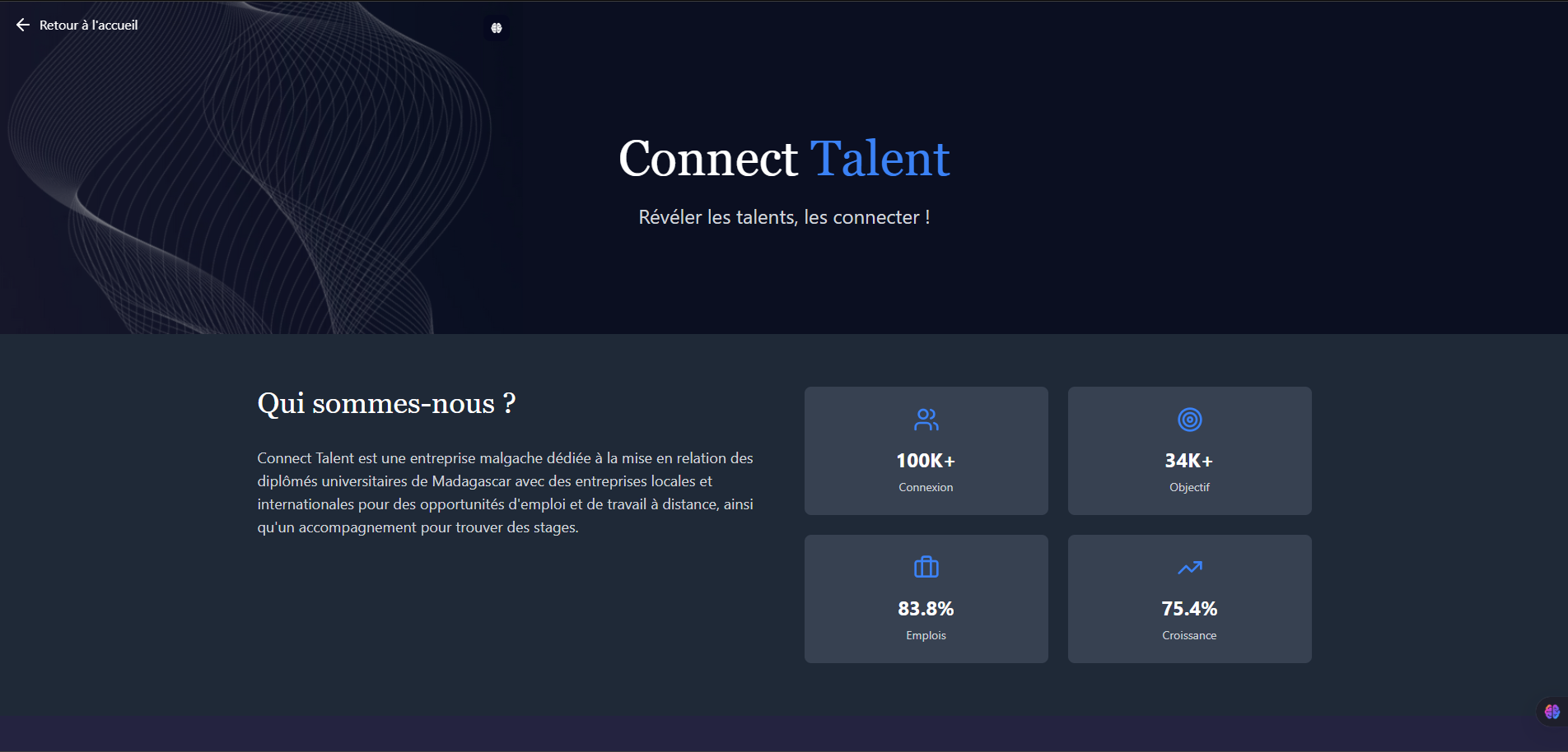 Connect Talent - Dashboard
